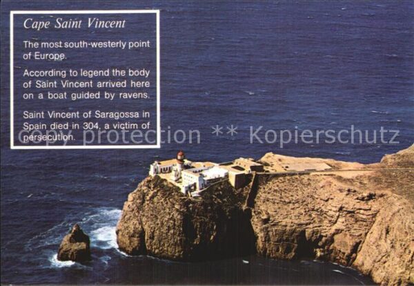 Sagres Algarve Fliegeraufnahme Cabo de Sao Vicente