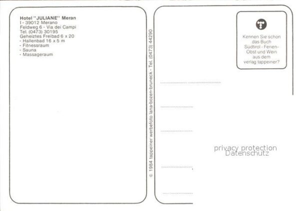 Merano Meran Hotel Juliane – Bild 2