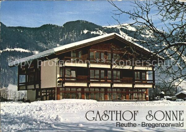 Reuthe Vorarlberg Gasthof Sonne