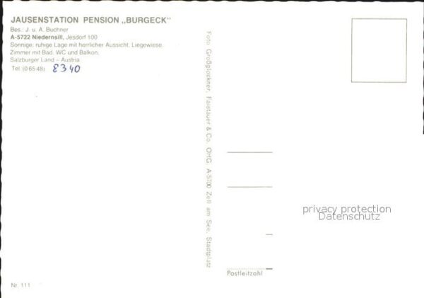Niedernsill Jausenstation Pension Burgeck – Bild 2