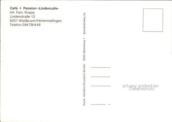 Hintermeilingen Waldbrunn Cafe Pension Lindencafe – Bild 2