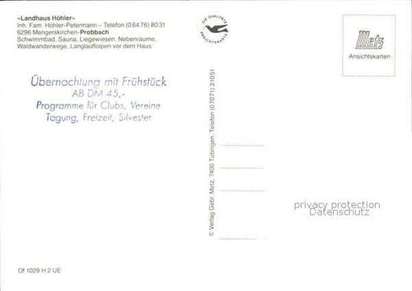 Probbach Landhaus Höhler – Bild 2