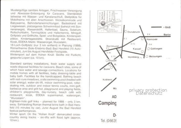 Bad Hersfeld Camping Seepark Kirchheim Fliegeraufnah – Bild 2