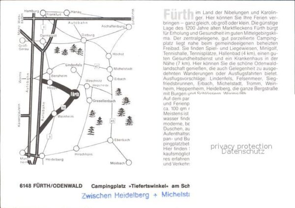Fuerth Odenwald Camping Tiefertswinkel – Bild 2