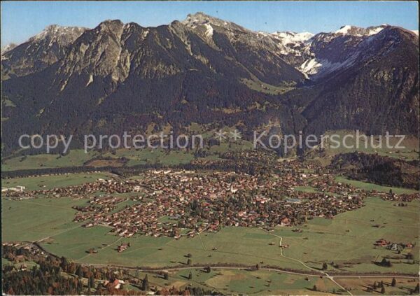 Oberstdorf Fliegeraufnahme