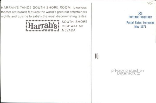 Nevada City Harrahs South Shore Room Theater – Bild 2