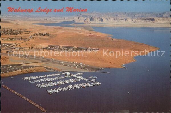 Page Arizona Wahweap Lodge an Marina Fliegeraufnahme
