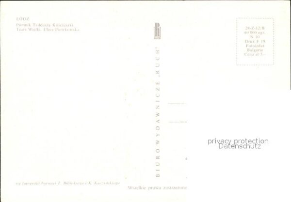 Litzmannstadt Lodz Teatr Wielki Ulica Piotrowska – Bild 2