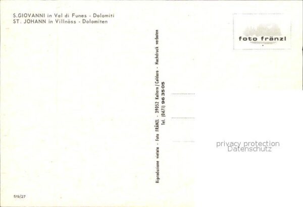 Villnoess Kirche St. Johann Dolomiten – Bild 2