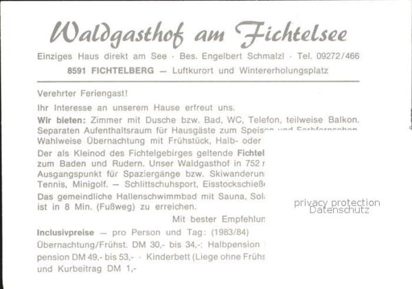 Fichtelberg Bayreuth Waldgasthof am Fichtelberg – Bild 2
