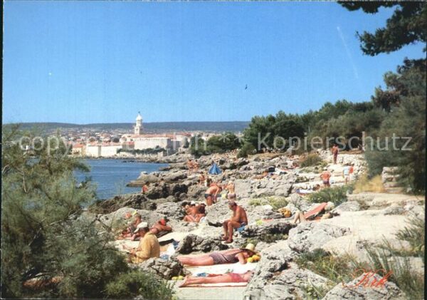 Krk Strand Felsen