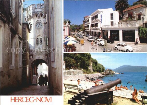 HERCEG NOVI Hercegnovi Montenegro Gasse Strand Kanone