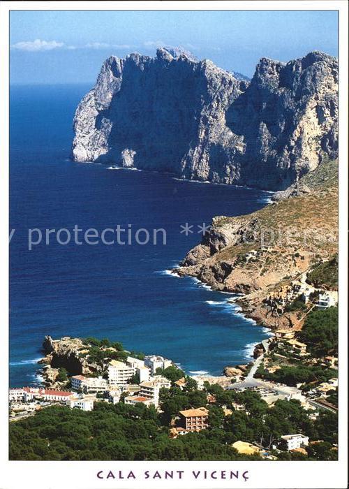 Cala San Vicente Fliegeraufnahme