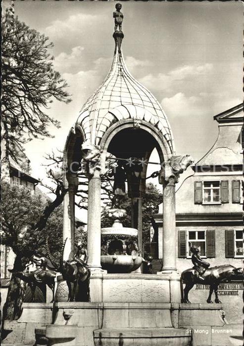 Kempten Allgaeu Sankt Mang Brunnen