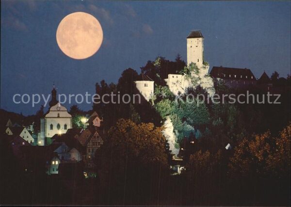 Neuhaus Pegnitz Burg Nachtaufnahme