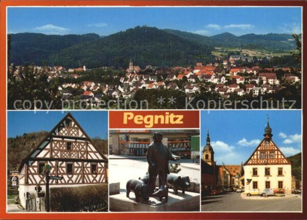 Pegnitz Denkmal Fachwerkhaus Panorama