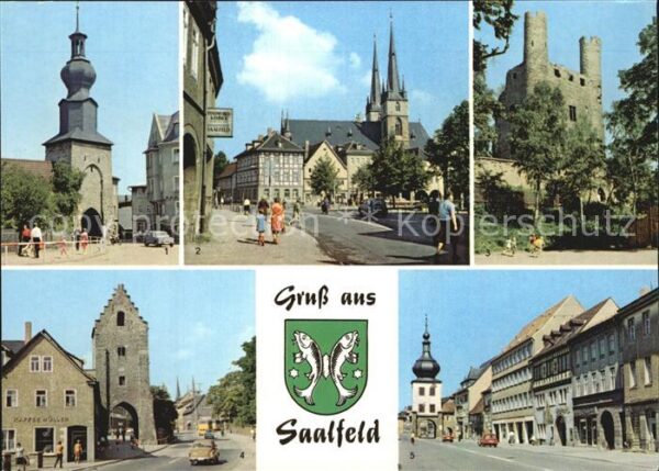 Saalfeld Saale Oberes Tor Markt Sankt Johanneskirche S