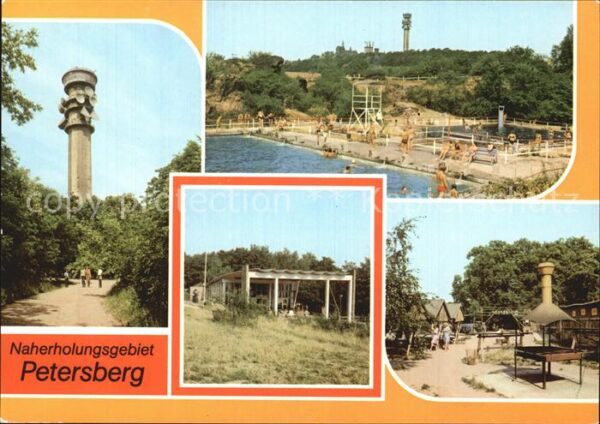 Petersberg Eisenberg Fernsehturm Bergbad HO-Gaststätte Walds