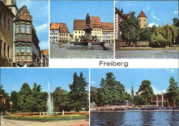 Freiberg Sachsen Renaissance-Erker Karl Marx-Strasse Joh