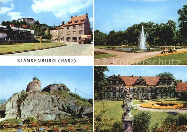 Blankenburg Harz Lühnertorplatz Thiepark Burgruine Regen