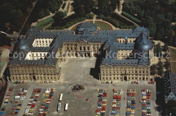 Wuerzburg Residenz Fliegeraufnahme