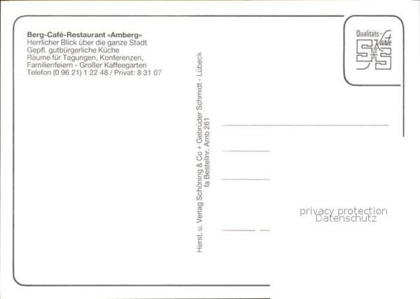 Amberg Oberpfalz Restaurant Amberg Am Mariahilfberg – Bild 2