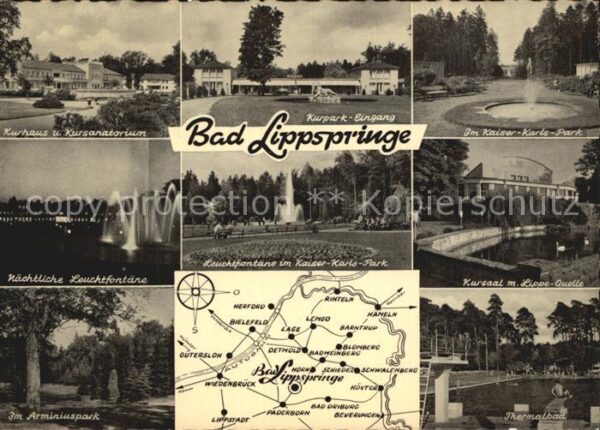 Bad Lippspringe Kurpark Kurhaus Arminiuspark
