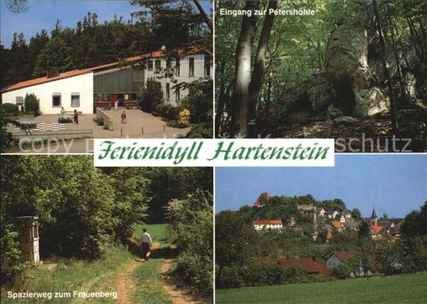 Hartenstein Mittelfranken Petershöhle Spazierweg zum Frauenberg