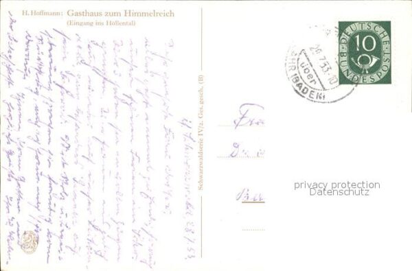 Hoellental Schwarzwald Gasthaus zum Himmelreich – Bild 2