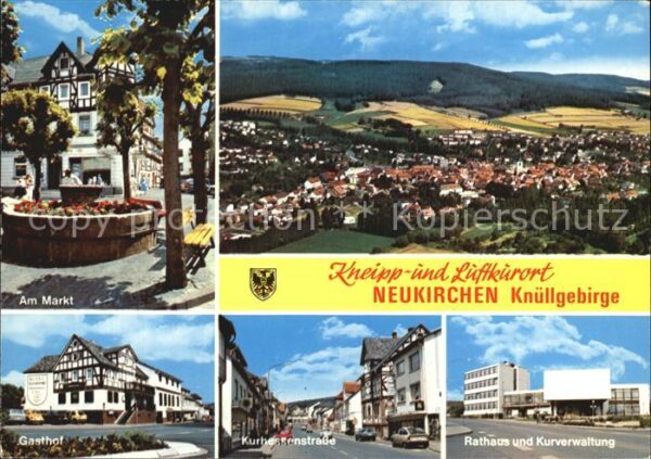 Neukirchen Knuellgebirge Markt Gasthof Rathaus Kurhessenstrasse