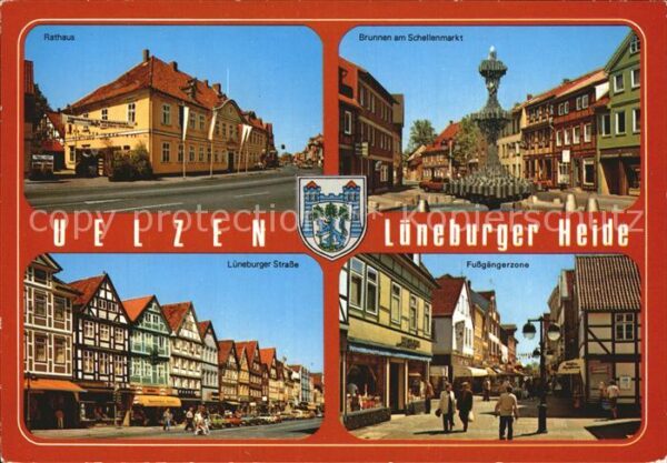 Uelzen Lueneburger Heide Rathaus Brunnen Schellenmarkt Lüneburge
