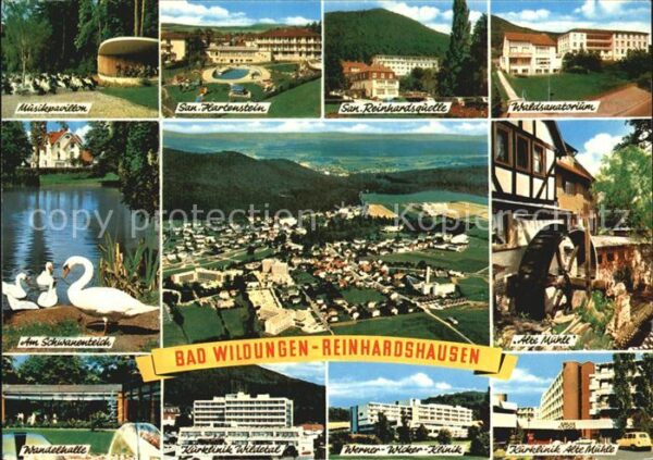 Bad Wildungen Alte Mühle Musikpavillon Wandelhalle Wa
