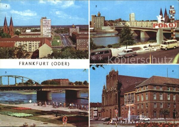 Frankfurt Oder Brücke der Freundschaft Rathaus