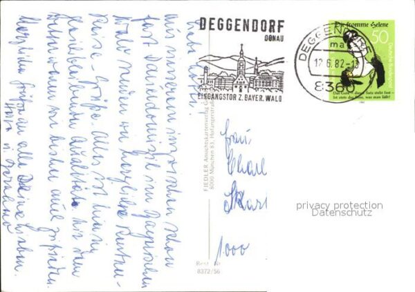Zwiesel Niederbayern Gesamtansicht Denkmal Kirche – Bild 2
