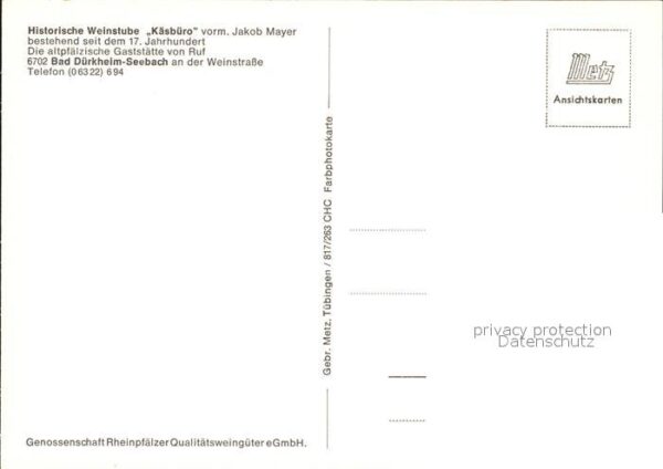 Bad Duerkheim Historische Weinstube Käsbüro – Bild 2