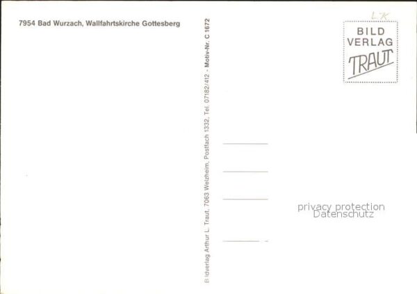 Bad Wurzach Wallfahrtskirche Gottesberg – Bild 2