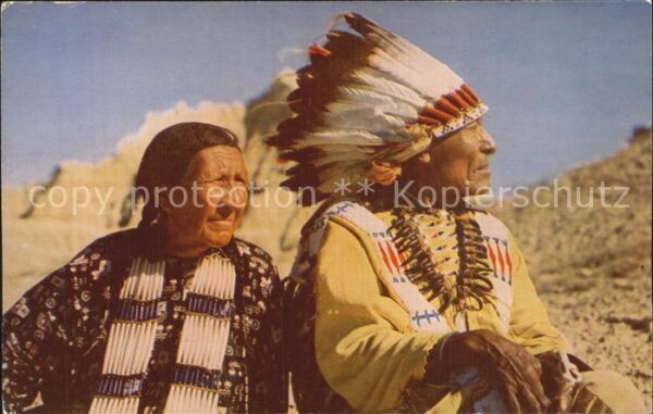 Indianer Native American Indian Chief and Squaw