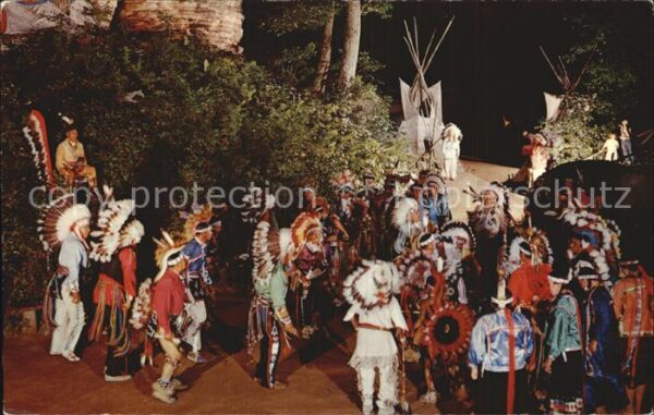 Indianer Native American War Dance of The Winnebago Wisconsin De