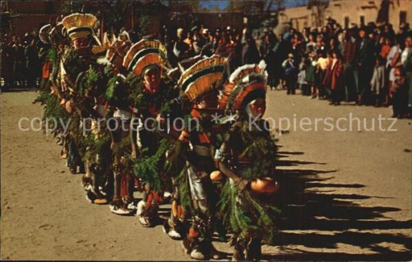 Indianer Native American Indian Pueblos Basket Dance San Juan Pu