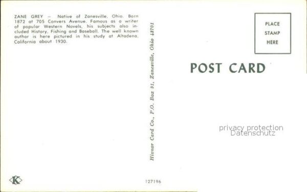 Persoenlichkeiten Zane Grey 1930 – Bild 2
