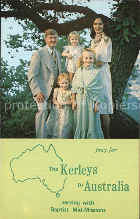 Missionen The Kerleys to Australia Baptist Mid-Mi