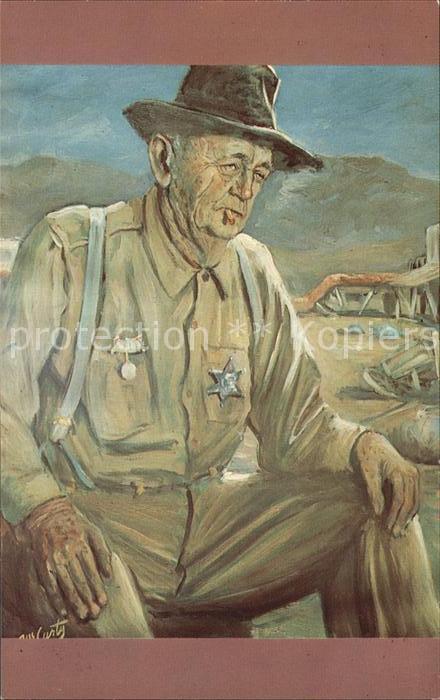 Kuenstlerkarte Lea F. McCarty A.M. King Wyatt Earp Dep