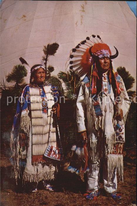 Indianer Native American Chief Benjamin and Wife