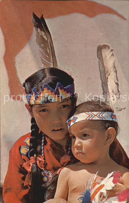 Indianer Native American Indian Children Stony Tribe Canada