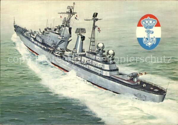 Marine Niederlande Küstenpanzerschiff De Zeven