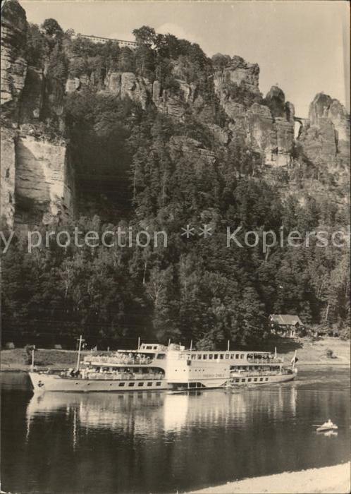 Dampfer Binnenschifffahrt Friedrich Engels Bastei Sächsische Schw