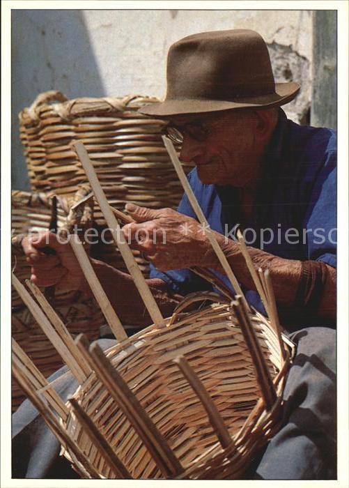 Handarbeit Korbflechten Islas Canarias