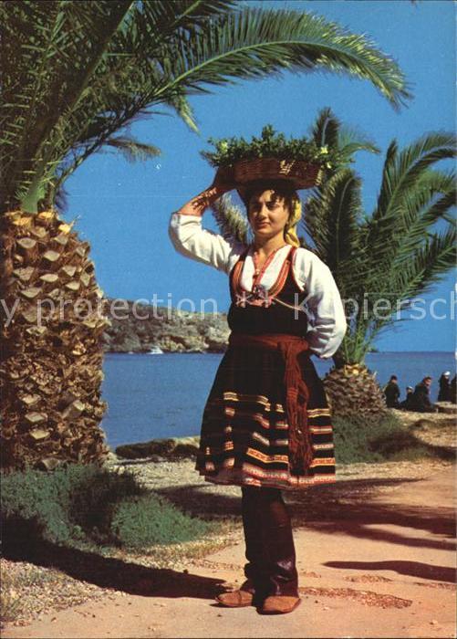 Trachten Griechenland Rhodos Bäuerin von Embona