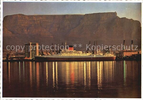 Dampfer Oceanliner Mailship Duncan Dock Cape Town South Af