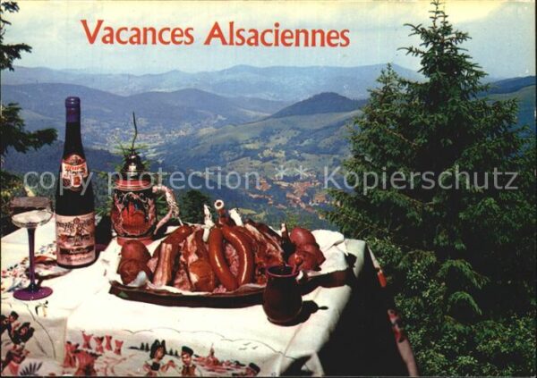 Wein Fleisch Elsass Alsace